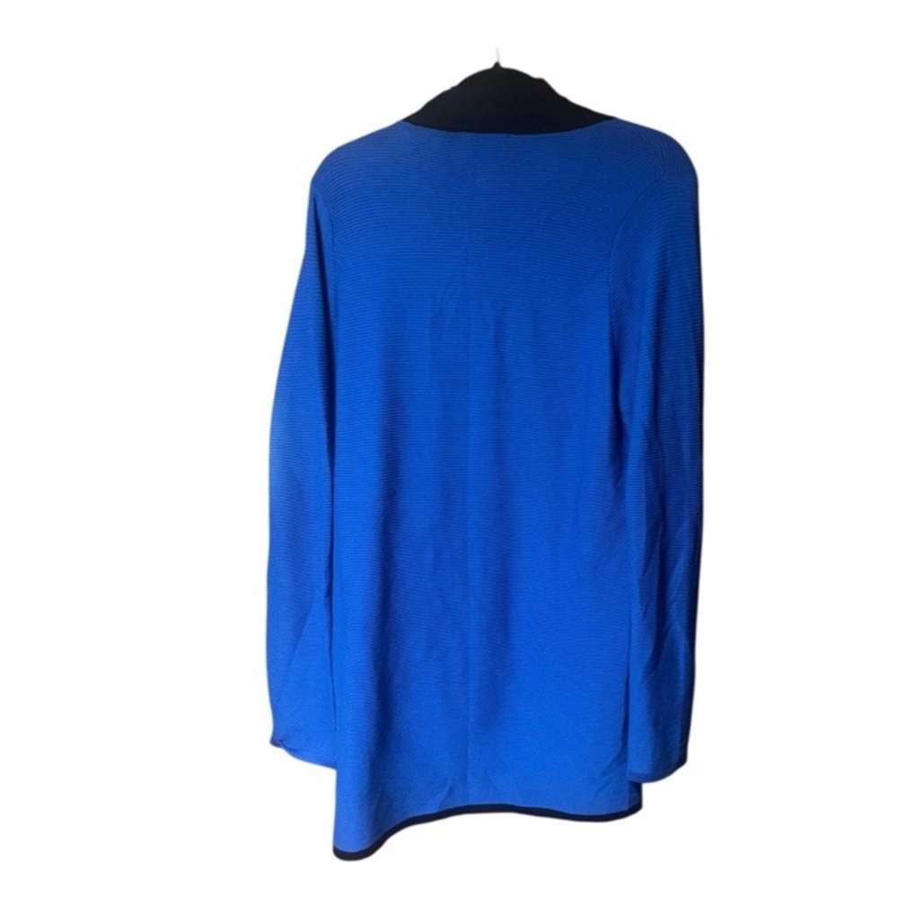 RED Ribbed Open‎ Front Cardigan Sweater - Picture 2 of 4